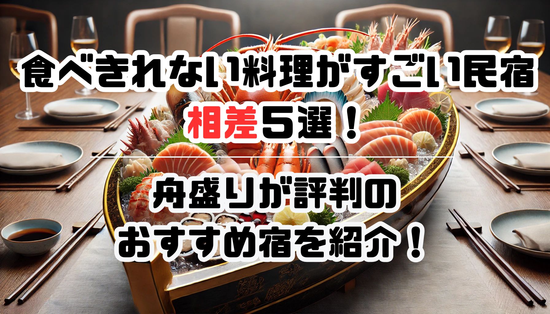 食べきれない料理がすごい民宿相差５選！舟盛りが評判のおすすめ宿を紹介